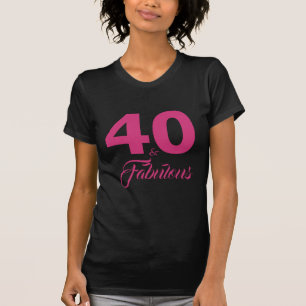 T-shirt Hot Pink 40 et Fabulous 40th Birthday cadeau