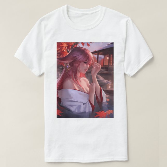 T-shirt Hot Spring Yae Miko 153 (Design devant)