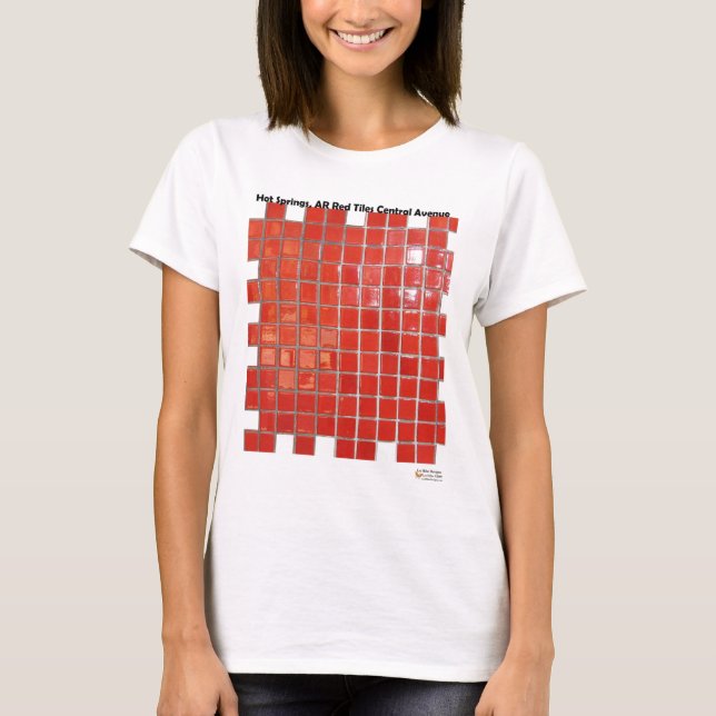 T-shirt Hot Springs, AR Red Tiles Central Ave Dons (Devant)
