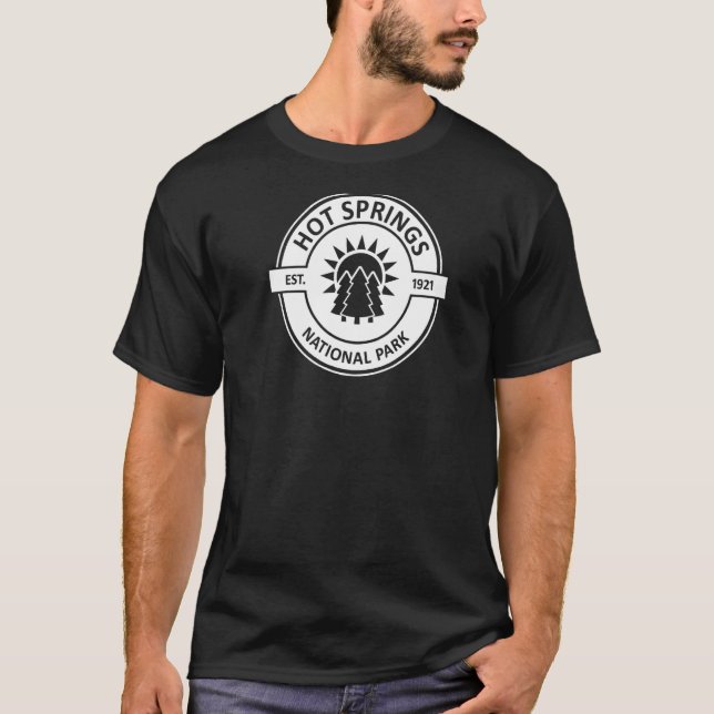 T-shirt Hot Springs National Park Sun Trees Premium (Devant)