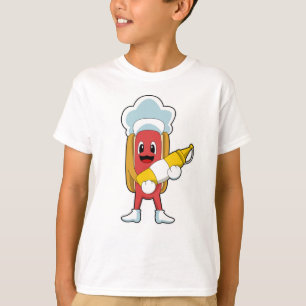 T-shirt Hotdog avec moutarde