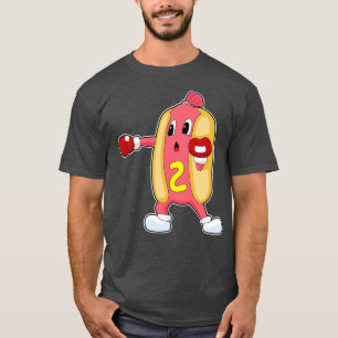 T-shirt Hotdog Boxer Gants de boxe Boxe