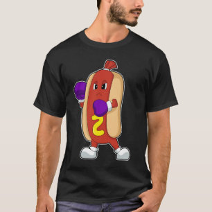 T-shirt Hotdog Boxer Gants de boxe Boxe