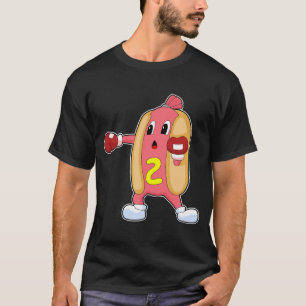 T-shirt Hotdog Boxer Gants de boxe Boxe