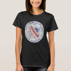 T-shirt Hotdog Ce n'est pas 4 juillet jusqu'à ce que mon W