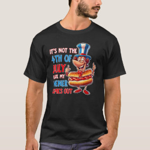 T-shirt Hotdog Ce n'est pas le 4 juillet jusqu'à My Wiener