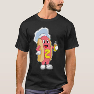 T-shirt Hotdog Chef Mustard
