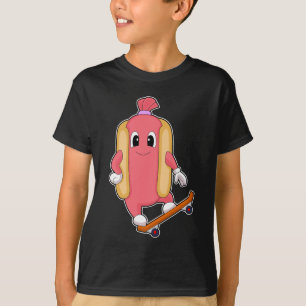 T-shirt Hotdog Skateboard Sports