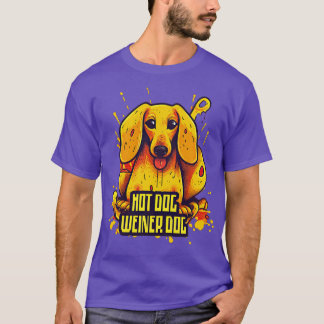 T-shirt Hotdog Weiner chien 1
