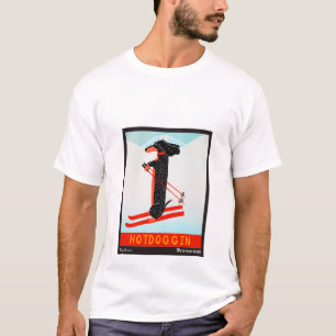 T-shirt Hotdoggin - Stephen Huneck