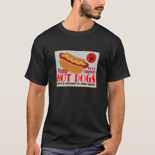 T-shirt HotDogSign, chemises (Devant)