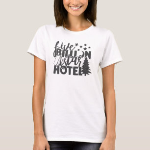 T-shirt Hôtel Camping 5 Milliards D'Étoiles Devis Extérieu