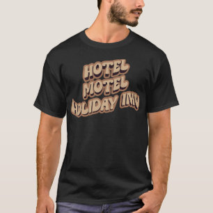 T-shirt Hotel Motel Holiday Inn brown vintage