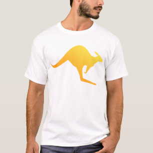 T-shirt Houblonnage australien orange de kangourou de