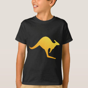 T-shirt Houblonnage australien orange de kangourou de