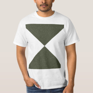 T-shirt Hourglass Moss Green Tee texturé