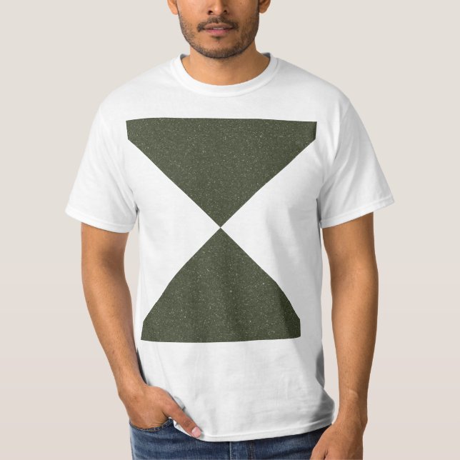 T-shirt Hourglass Moss Green Tee texturé (Devant)