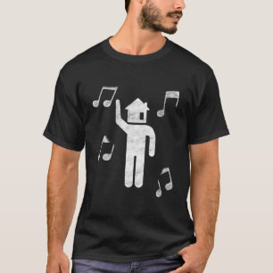 T-shirt House Music House Head Edm Rave Vêtements Techno D