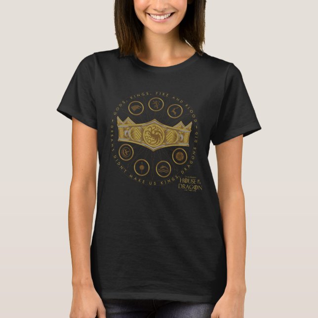 T-shirt HOUSE of the Dragon | Seven Kingdoms Crown Graphic (Devant)