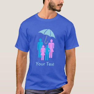 T-shirt Housse de parapluie personnalisée avec logo de fam