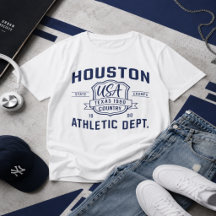Houston Athletic Department Texas Vintage Varsity