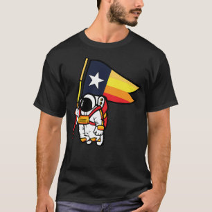 T-shirt Houston Champ Texas Drapeau astronaute Space City