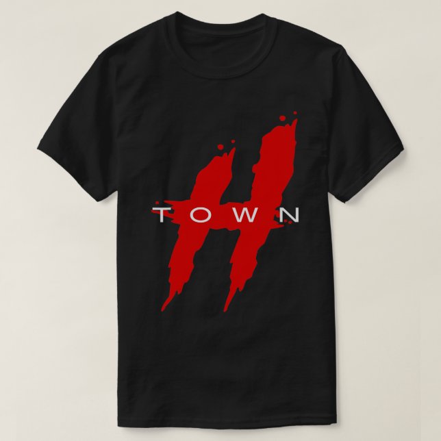 T-shirt Houston HTown Hustle Town The H Houston Texas (Design devant)
