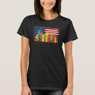 T-shirt Houston Texas Watercolor Skyline Home State Souven