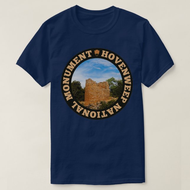 T-shirt Hovenweep National Monument circle (Design devant)
