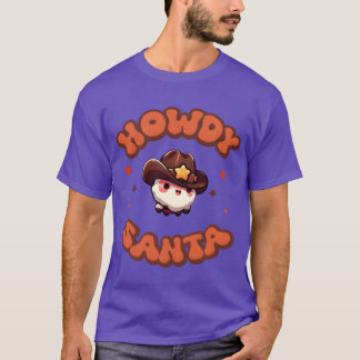 T-shirt Howdy Christmas Howdy Père Noël Funny Christmas bo