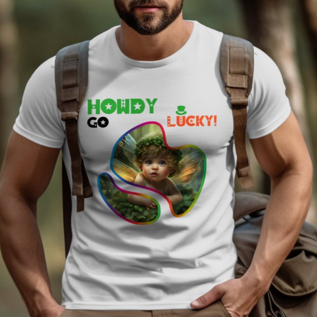 T-shirt Howdy Go Lucky ! - Bal Shamrock chatoyant (Créateur téléchargé)