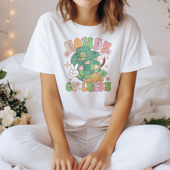 T-shirt Howdy Go Lucky Western St. Patrick (Créateur téléchargé)