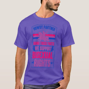 T-shirt Howdy Partner Round Ces Parties Nous Soutenons Bis