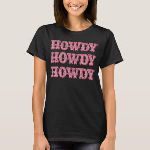 T-shirt Howdy Southern Western Girl Country Rodeo Cowgirl