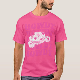 T-shirt Howdy Southern Western Girl Country Rodeo Rose Cow