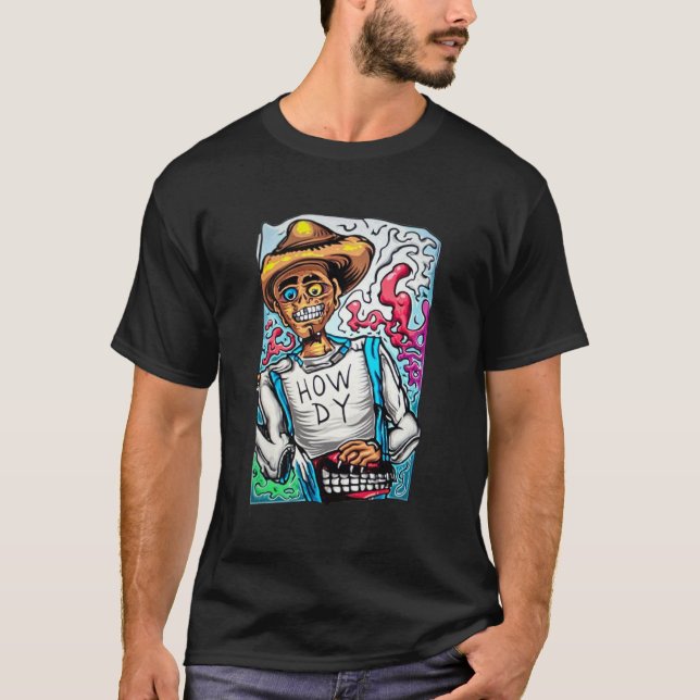 T-shirt Howdy Zombie (Devant)
