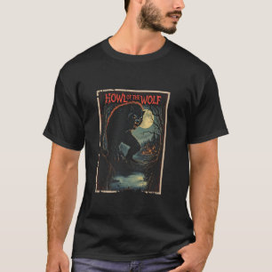 T-shirt Howl of the Wolf Werewolf Vintage Horror Movie Pos