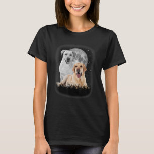 T-shirt Howling At The Moon Labrador Chien
