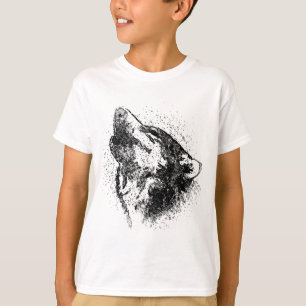 T-shirt Howling Wolf