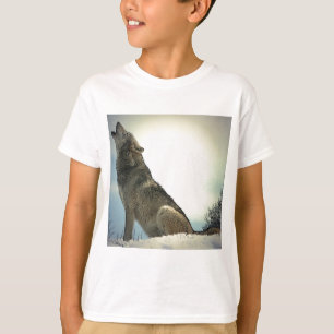 T-shirt Howling Wolf