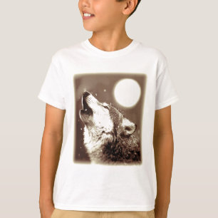 T-shirt Howling Wolf