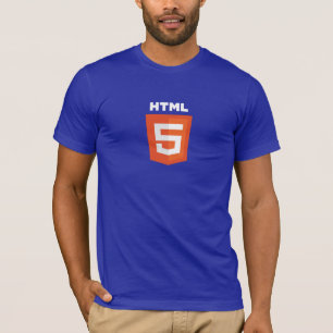 T-shirt HTML5 bleu-foncé