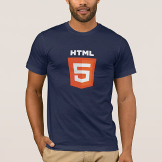 T-shirt HTML5 bleu-foncé