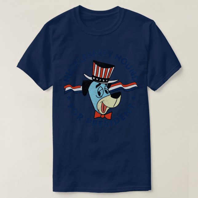 T-shirt Huckleberry hound pour le président (Design devant)