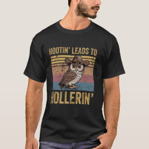 T-shirt Huer conduit à crier Drôle de cow-boy vintage Hibo