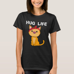 T-shirt Hug Life Cute Kitten Cat Music Festival Free Hug