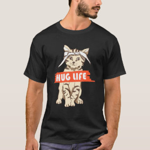 T-shirt Hug Life Kitten Cat Music Festival Touchy Free Hug