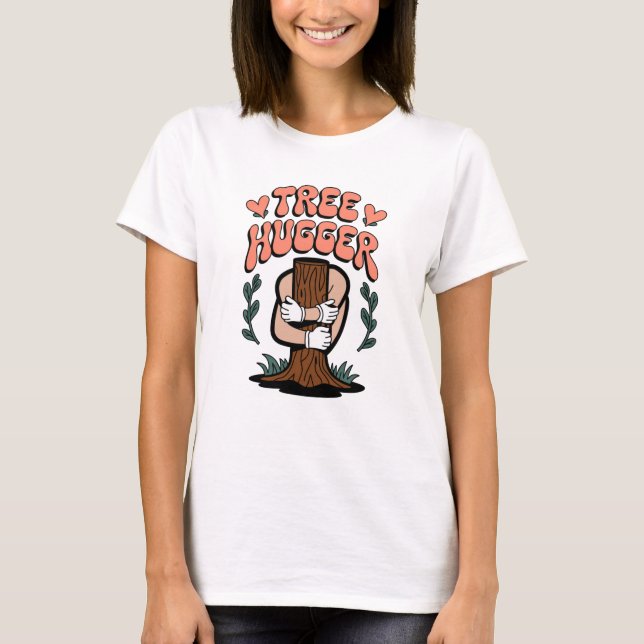 T-shirt Hugger d'arbre - Amoureux de la nature écologique (Devant)
