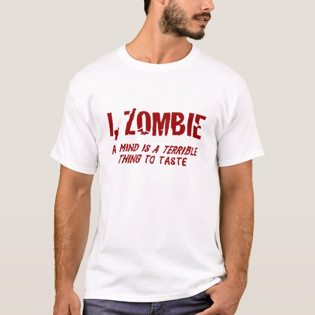 T-shirt Hugh Howey I, chemise terrible de goût de zombi (Devant)
