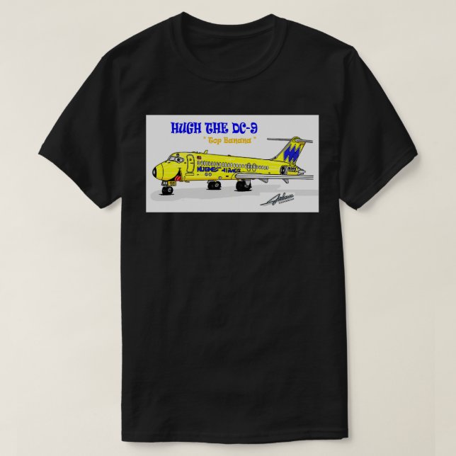 T-shirt Hughes Airwest DC9 (Design devant)